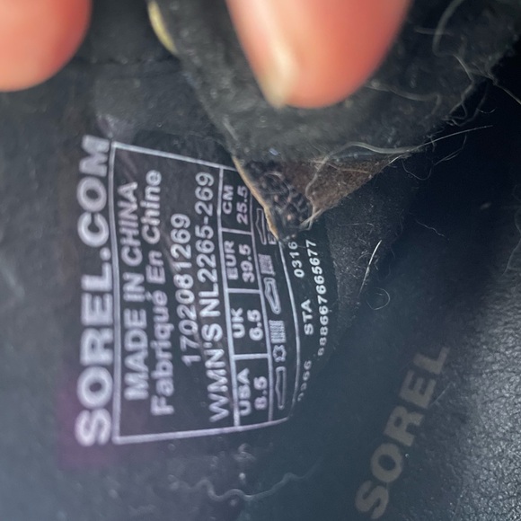 Sorel Blue and Brown Joan of Arctic Wedged Booties - Picture 8 of 8